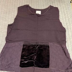 Nooshin Femme Plum Sleeveless Top